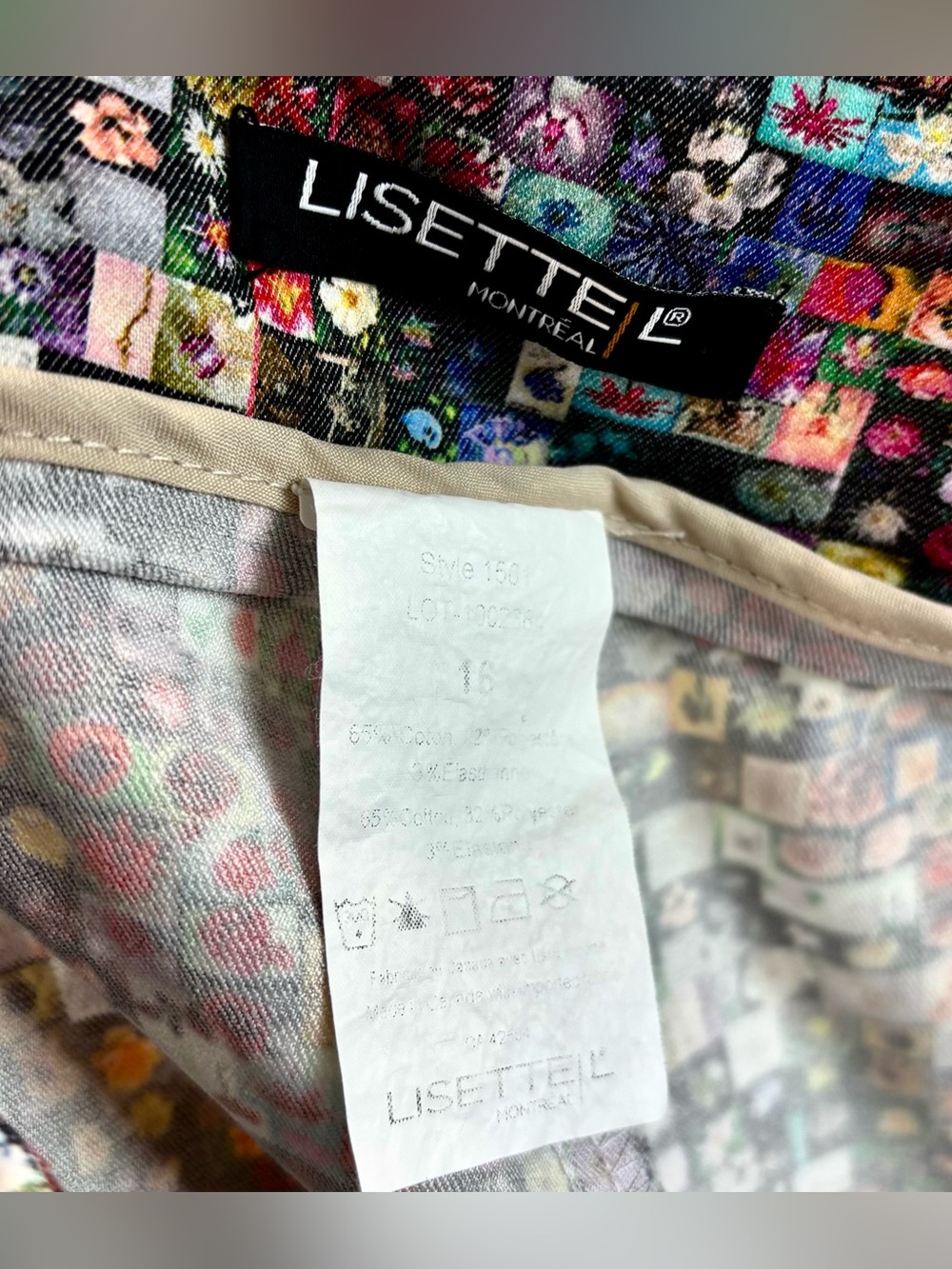 Lisette floral photo ankle pants - Picture 6 of 6